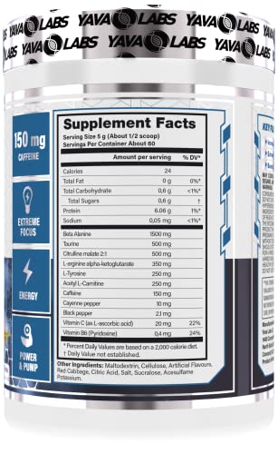Yava Labs PRE Workout Ultimate Pump Formula (Energy Drink) Yava LabsAu supplements