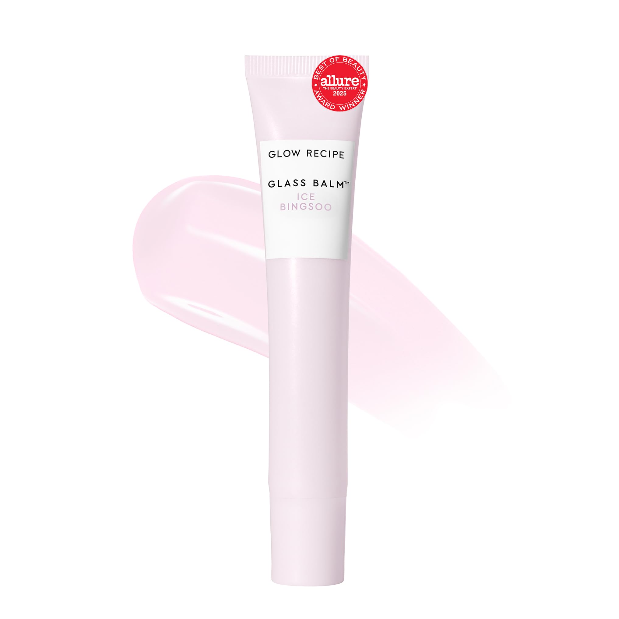Glow Recipe Glass Balm Lip Treatment - 12Hr Hydrating Lip Balm & Moisturizer with Hyaluronic Acid to Smooth, Plump & Protect from Dryness, High Shine Finish - Clear Tint, Ice Bingsoo (15 ml) Glow RecipeAu supplements