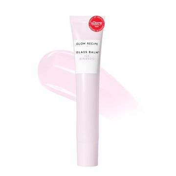 Glow Recipe Glass Balm Lip Treatment - 12Hr Hydrating Lip Balm & Moisturizer with Hyaluronic Acid to Smooth, Plump & Protect from Dryness, High Shine Finish - Clear Tint, Ice Bingsoo (15 ml) Glow RecipeAu supplements