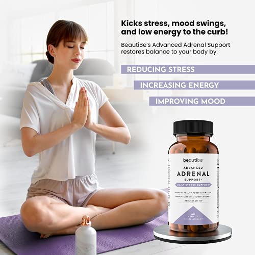 Adrenal Support for Women & Men – Cortisol Manager – Natural Stress Relief Supplement BeautiBeAu supplements
