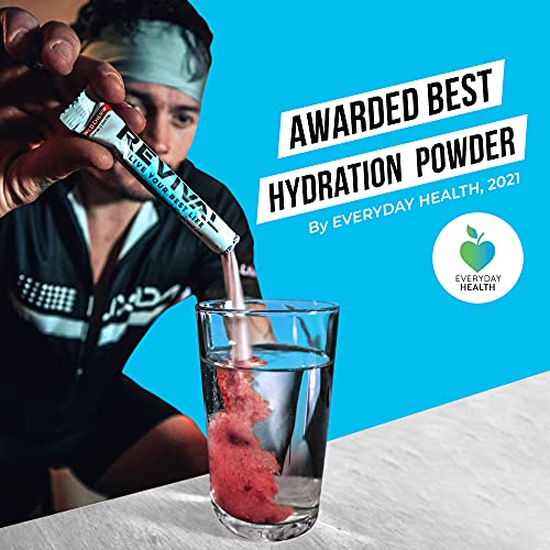 Revival Rapid Rehydration Electrolytes Powder - High Strength Vitamin C, B1, B3, B5, B12 Revival ShotsUS supplements