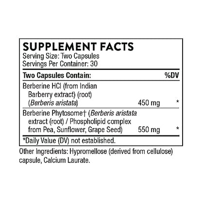 THORNE Berberine - Dual Action Formula with Phytosome Plus Botanical Extract - Support THORNEUS supplements