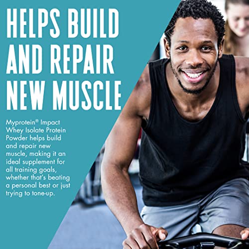 Myprotein Impact Whey Isolate Protein Powder, Gluten Free Protein Powder, Muscle Mass MyproteinUS supplements