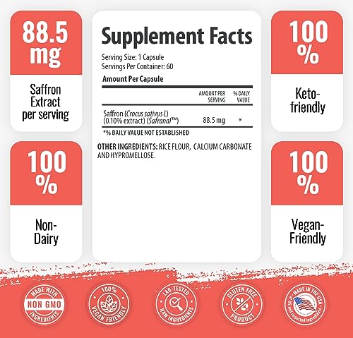 1 Body Saffron Extract 8825 – Antioxidant & Mood Support Saffron Supplement 1 BodyUS supplements