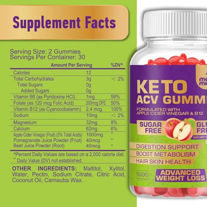 Keto Acv Gummies for Advanced Weight Loss & Belly Fat Burn - Pro Active Super Apple Cider Mood MingleUS supplements