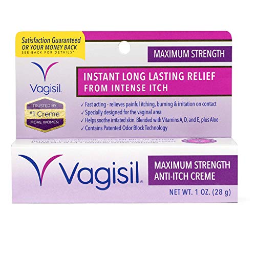 Vagisil Maximum Strength Feminine Anti-Itch Cream with Benzocaine for Women, Helps Relieve Yeast VagisilAu supplements