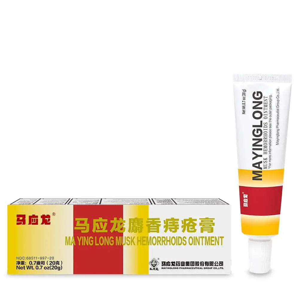 Mayinglong Musk Hemorrhoids Ointment - (20 Grams) Maximum Strength Formula for Hemorrhoidal Fast Relief, Soothes Itching, Burning & Discomfort - Fast-Acting Relief (0.71 oz Tube) MayinglongAu supplements