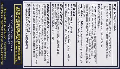 Advil PM Pain Reliever and Nighttime Sleep Aid, Pain Medicine with Ibuprofen for Pain Relief and Diphenhydramine Citrate for A Sleep Aid - 120 Coated Caplets (Pack of 2) AdvilAu supplements