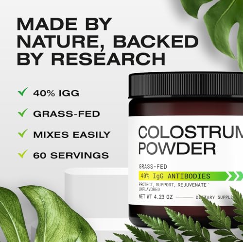 Colostrum Powder - Grass-Fed 40% IgG Colostrum Supplement Powder - Bovine AscaniumUS supplements