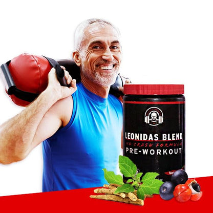 Spartan Fit Nutrition Pre-Workout Powder -Berry Flavor with Full Serving of Creatine +310mg GenericUS supplements