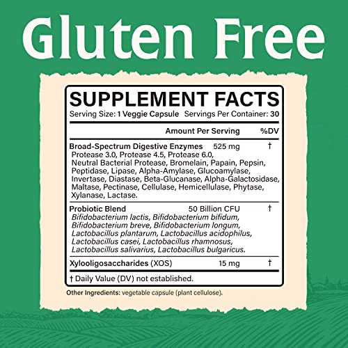 Elixeed Digestive Enzymes Plus Probiotics & Prebiotics, 22 Digestive Enzymes with Amylase ElixeedUS supplements