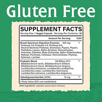Elixeed Digestive Enzymes Plus Probiotics & Prebiotics, 22 Digestive Enzymes with Amylase ElixeedUS supplements