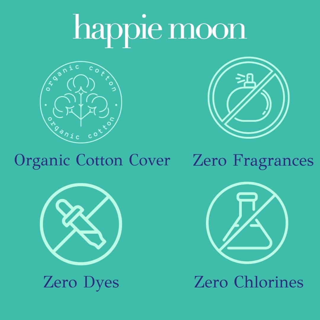 happie moon Tween and Teen Pads | Small Organic Cotton Cover Period Pads | Ultra Thin Cotton Pads Happie MoonAu supplements