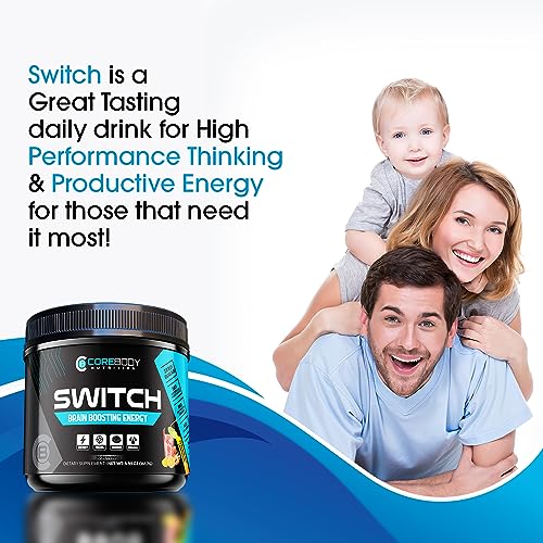 Switch, Brain Boosting Nootropic Energy Supplement, Increase Mental Focus & Cognitive CoreBody NutritionAu supplements