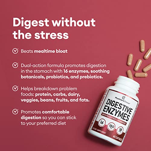 Physician's CHOICE Digestive Enzymes - Multi Enzymes, Organic Prebiotics & Probiotics Physician's CHOICEUS supplements