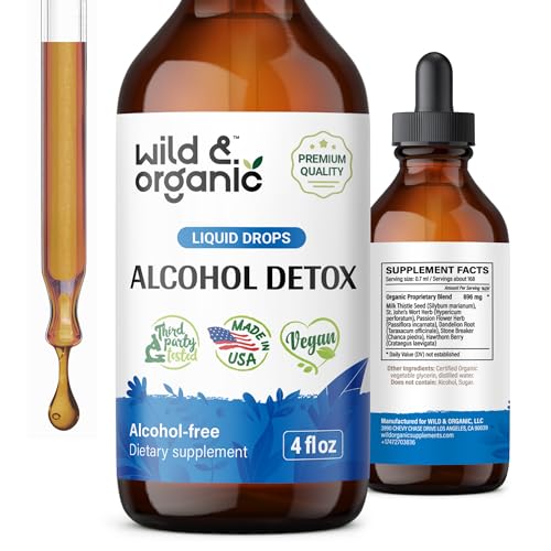 Wild & Organic Alcohol Detox Supplement - Liver Cleance & Repair Formula - Anti Alcohol Wild & OrganicUS supplements