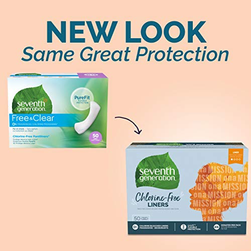 Seventh Generation Pantiliner Pads, Free & Clear, 50 Count Seventh GenerationAu supplements