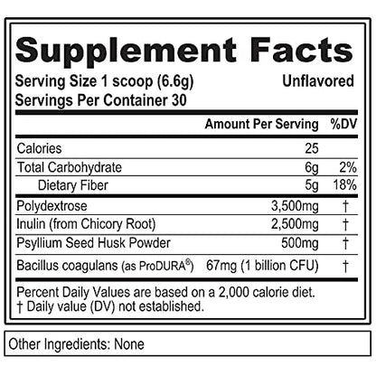 Evlution Nutrition FiberMode Fiber Plus Probiotic - 5 Grams of Fiber, Digestive Health EvlutionUS supplements