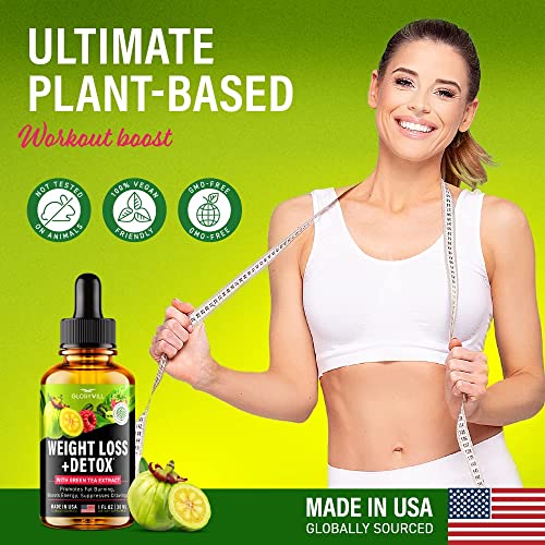 Weight Loss Drops Natural Detox Made in USA - Diet Drops for Fat Loss - Effective Appetite FQQFUS supplements