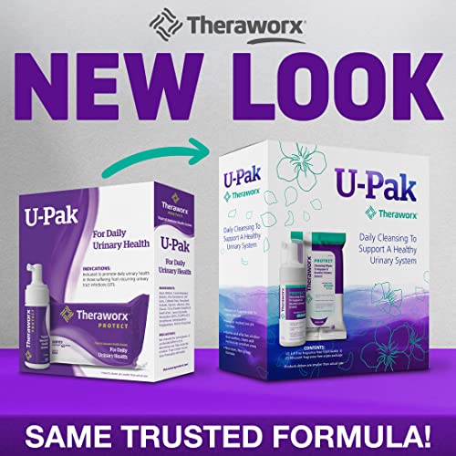 Theraworx Protect U-Pak 60-Ct Wipes & Hygiene Foam 3.4 oz for Urinary Health (Pack of 1) THERAWORX PROTECTAu supplements