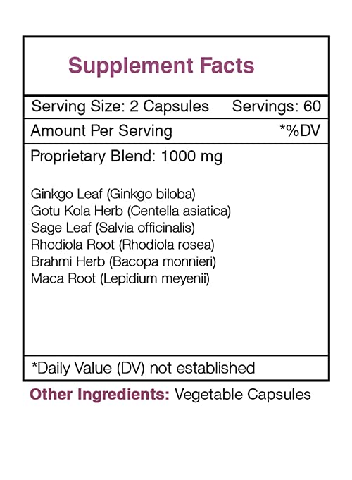 Secrets of the Tribe - Raven's Wisdom, Cognitive Health Formula, Herbal Supplement Blend (120 Capsules) Secrets of the TribeAu supplements