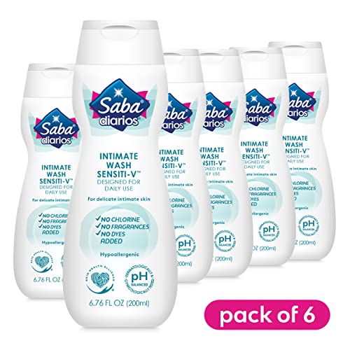 Saba Sensiti-V Intimate Wash, Feminine Hygiene Wash, 6.76 fl oz (Pack of 6) SabaAu supplements