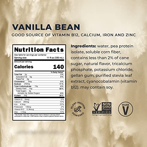 Evolve Plant Based Protein Shake, Vanilla Bean, 20g Vegan Protein, Dairy Free EvolveUS supplements