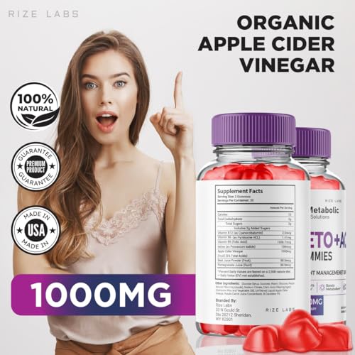 (2 Pack) Metabolic Solutions Keto ACV Gummies, Metabolic Solutions Keto+ACV Gummies rize labsUS supplements