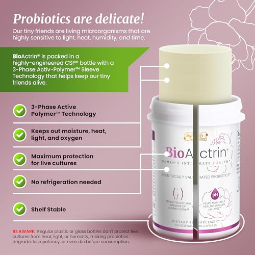 Bioactrin Vaginal Probiotics for Women - Formulated Bacterial Vaginosis Treatment, Yeast Infection SIGNIFY NATUREAu supplements