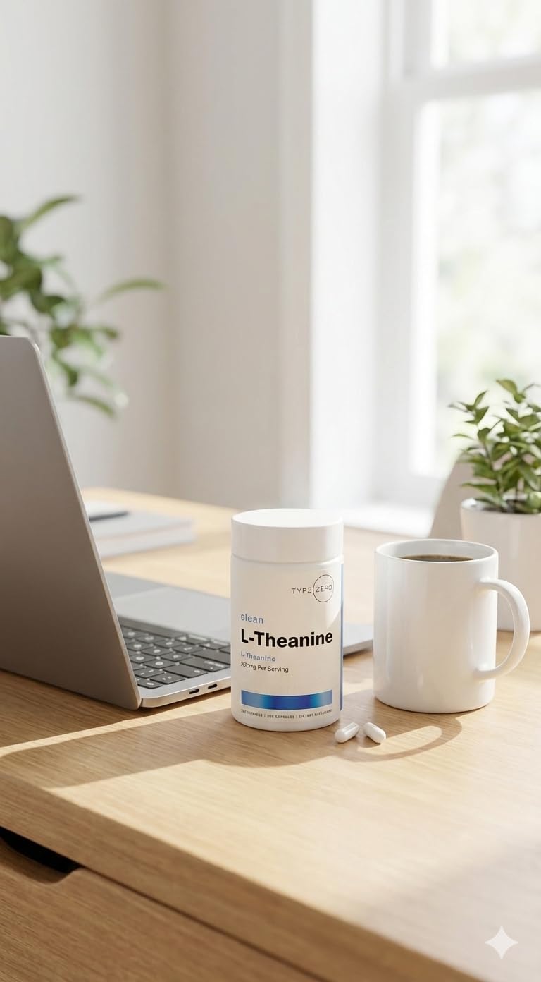Type Zero L-Theanine (200mg) 200 Capsules - Clean L-Theanine Supplement, Keto, GMO-Free Type ZeroUS supplements