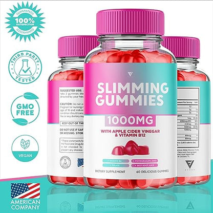 (3 Pack) Slimming Gummies It Works Slimming Gummies for Weight Loss with Apple Cider FyvusUS supplements