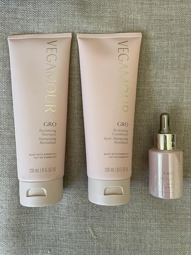 Vegamour GRO Essentials Kit Includes GRO Revitalizing Shampoo & Conditioner and GRO Hair Serum for Thinning Hair VEGAMOURAu supplements