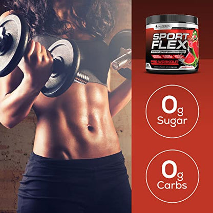 Pre Workout Powder with Beta Alanine, L-Citrulline & L-Arginine | PreWorkout Energy Powder Nature's NutritionUS supplements