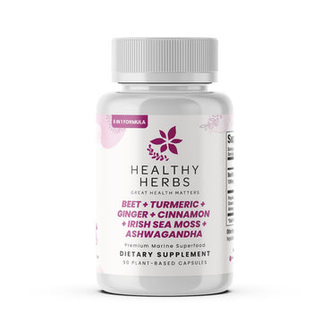 Healthy Herbs Wildcrafted Sea Moss Capsules | 1950mg BATCG-6 "Heart Complex Advanced Sea Moss Superblend | US-Made, Vegan, Non-GMO, Easy-Swallow (90 Capsules) Healthy HerbsAu supplements