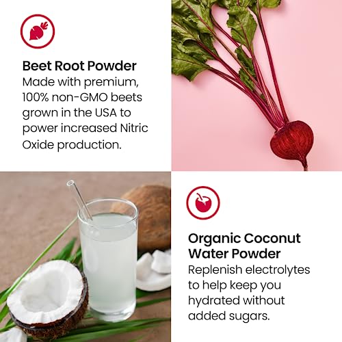 humanN SuperBeets Sport Pre Workout Powder – NSF Certified for Sport – Caffeine Free humanNUS supplements