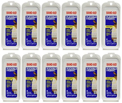 Band-Aid Flex Fabric Travel Pack - 8 Count, Pack of 12 Band-AidUS supplements