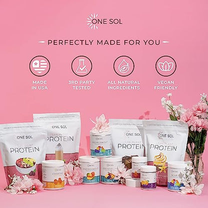 One Sol Lean Plant Protein Powder Horchata, Low Carb, Gluten Free One SolUS supplements