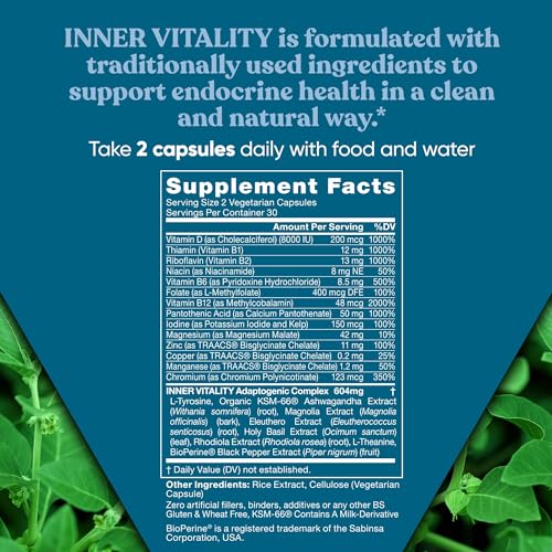 Eu Natural Vitality Cortisol Manager – Fight Fatigue, Feel Calm & Balanced – Healthy Cortisol Eu NaturalUS supplements