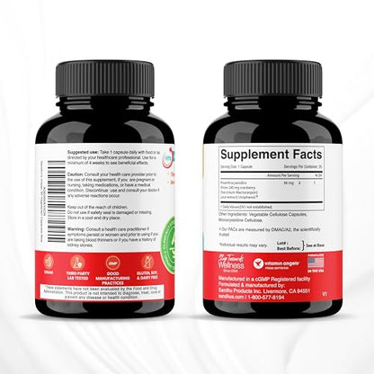 Sandhu's Uripac 35 Vegetarian Capsules with 9X High Strength 240mg Cranberry Sandhu'sUS supplements