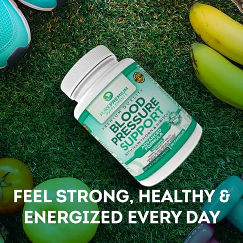 PurePremium Blood Pressure Support Supplement with Hawthorn, Hibiscus & Garlic Extract PurePremium SupplementsAu supplements