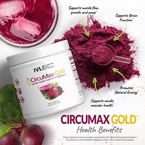 IVL - CircuMax Gold - Nitric Oxide Supplement Powder Boost - Organic Beets - Beetroot IVLAu supplements