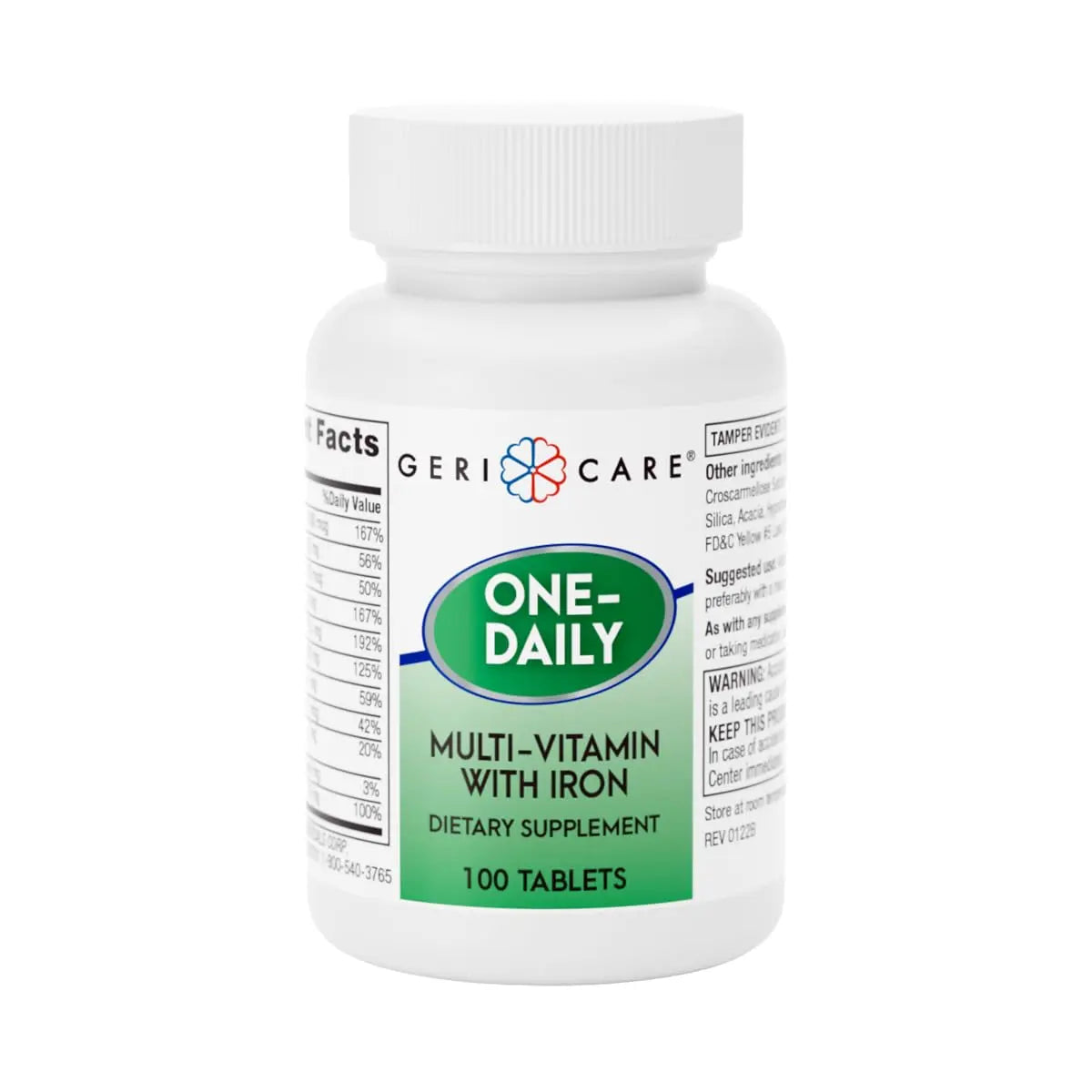 GeriCare One-Daily Multi-Vitamin with Iron Tablets,100 Count (Pack of 1) GeriCareAu supplements