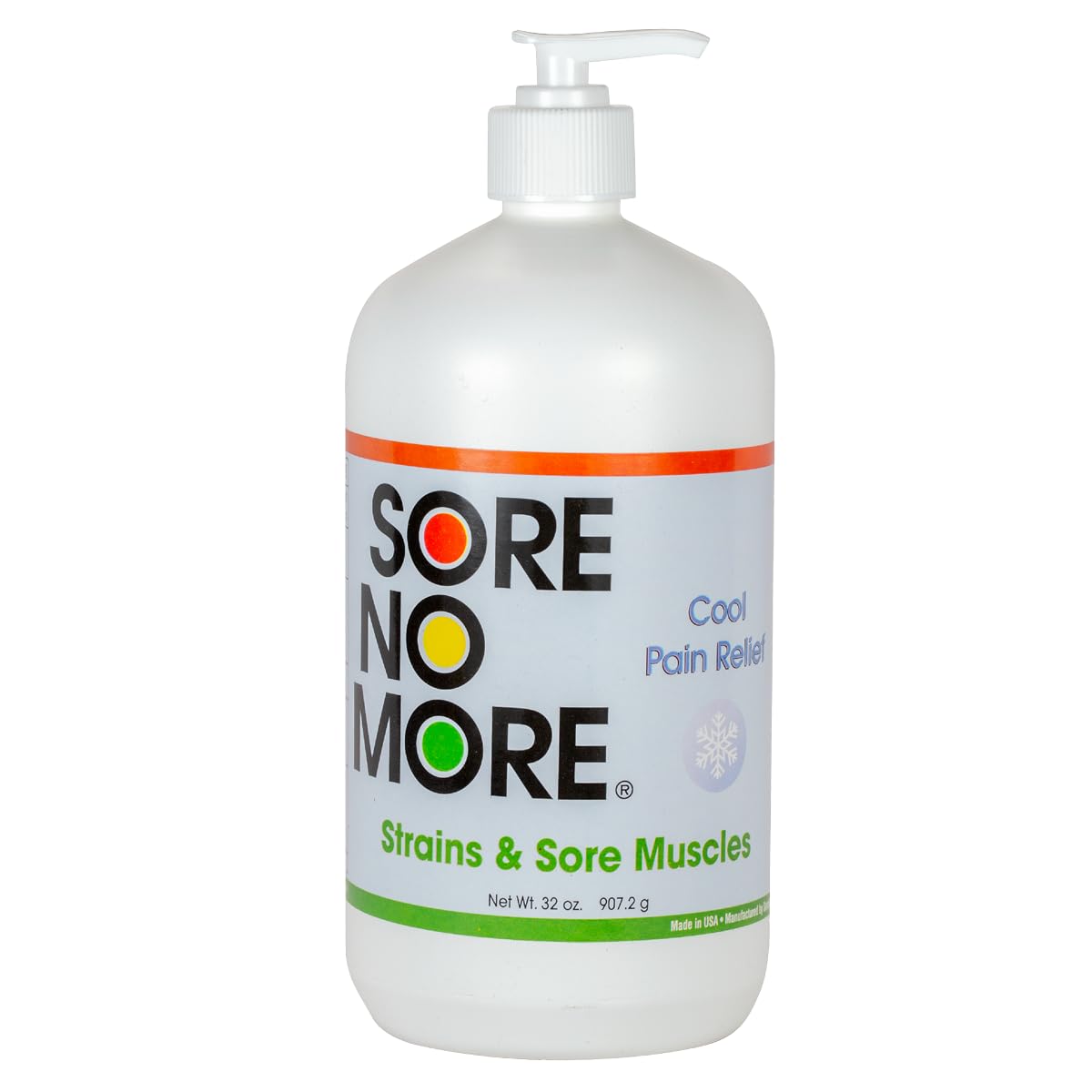 Sore No More Cool Relieving Gel for Aches & Pains in Muscles & Joints associated with Strains, Bruises & Sprains | Absorbs Quickly with a Refreshing Lemon Aroma | 32 oz Bottle with Pump Sore No MoreAu supplements