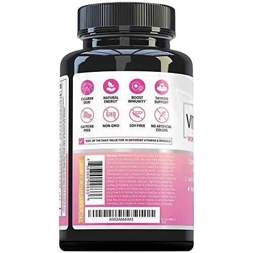 Vitauthority Multivitamin for Women Women’s Daily Multi-Vitamin Supplement with DIM, Iodine, Ashwagandha Supports Youthful Complexion VitauthorityAu supplements