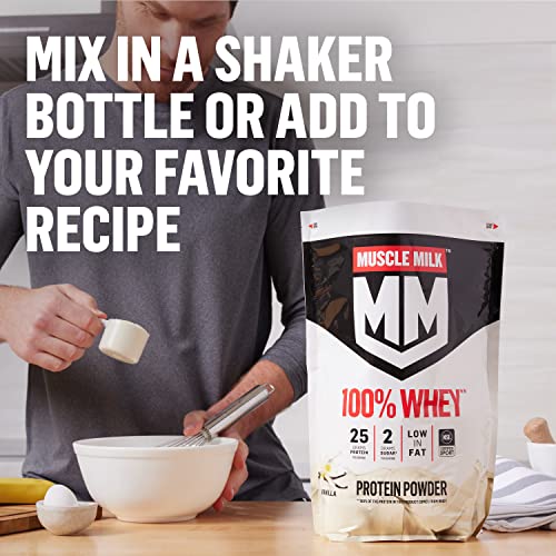 Muscle Milk 100% Whey Protein Powder, Chocolate, 5 Pound, 66 Servings, 25g Protein Muscle MilkUS supplements