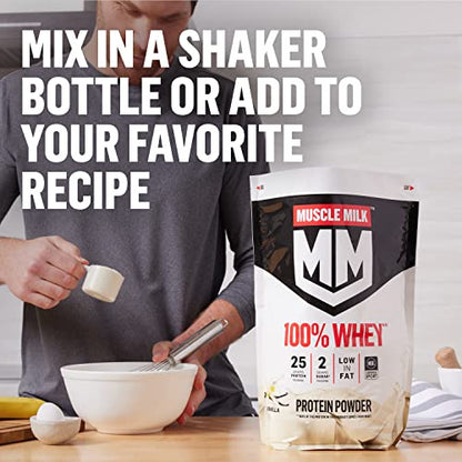 Muscle Milk 100% Whey Protein Powder, Chocolate, 5 Pound, 66 Servings, 25g Protein Muscle MilkUS supplements