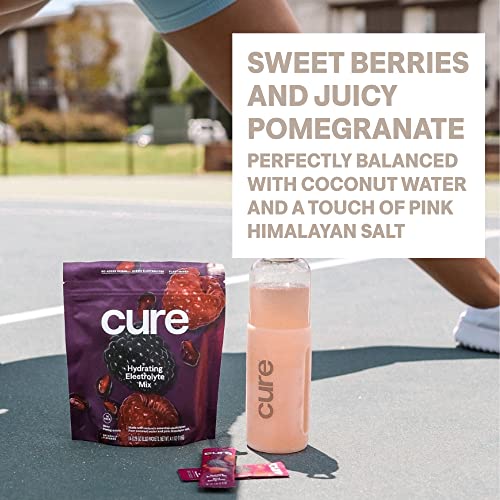 Cure Hydrating Plant Based Electrolyte Mix | FSA & HSA Eligible | Powder for Dehydration Cure HydrationUS supplements