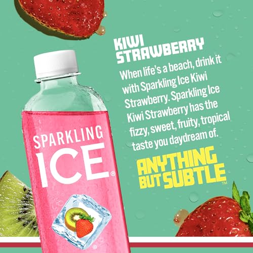 Sparkling Ice, Kiwi Strawberry Sparkling Water, Zero Sugar Flavored Water, with Antioxidant Sparkling ICEUS supplements