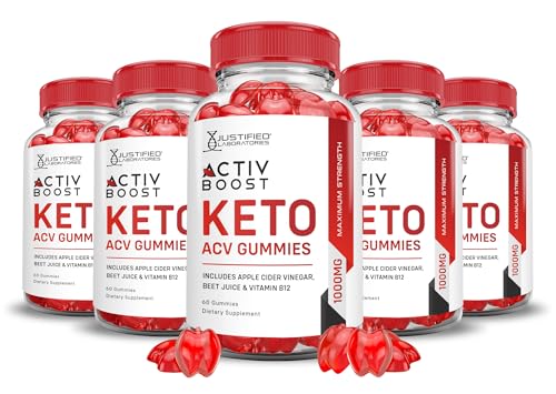 (5 Pack) Activboost Keto ACV Gummies Advanced Formula 1000MG Active Boost Justified LaboratoriesUS supplements